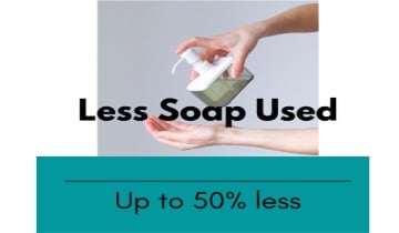 Less soap consumption